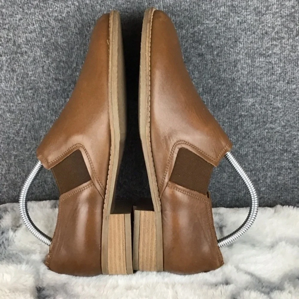 Clarks Comfort Brown Leather Slip-On Shoes Size‎ 9.5 M